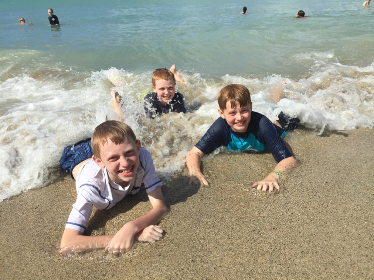 Boys and water--a winning combination!